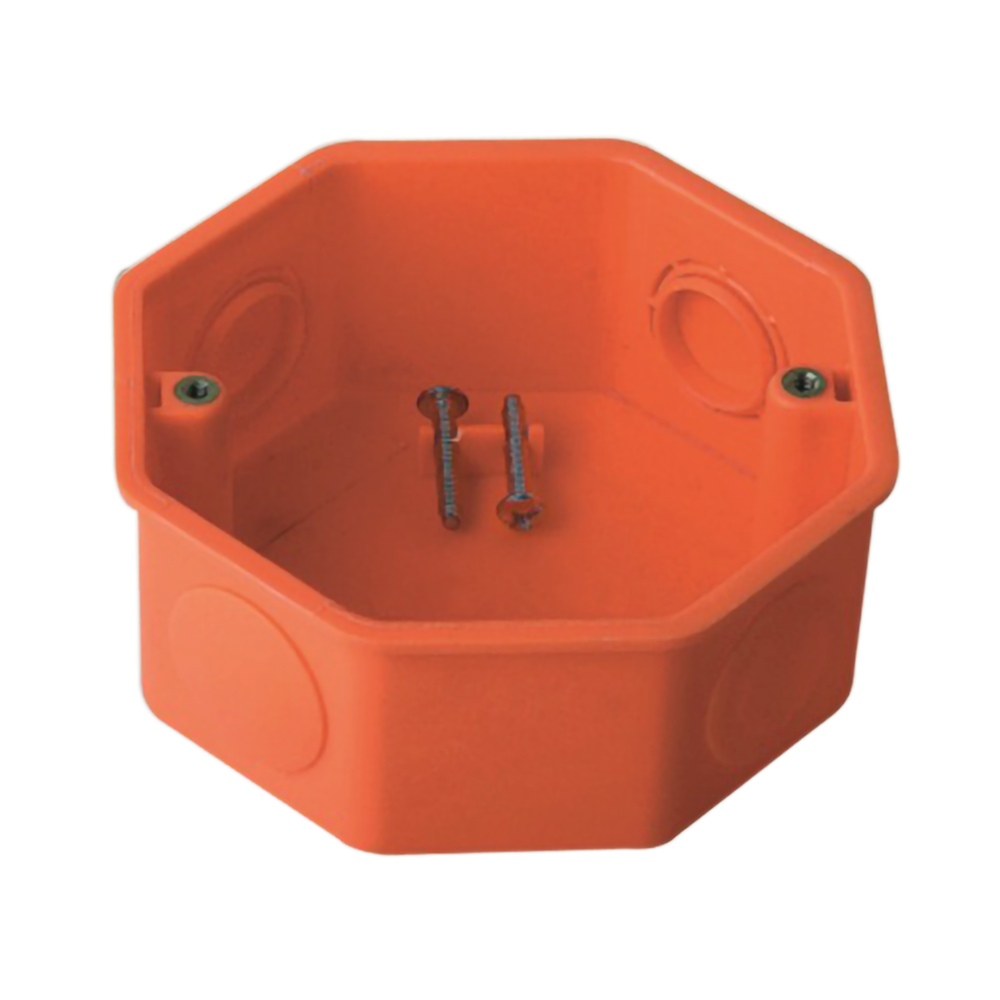 OMNI Surface Type PVC Junction Box Fire Retardant with Mounting Screw, Shock Resistant | WSJ-001