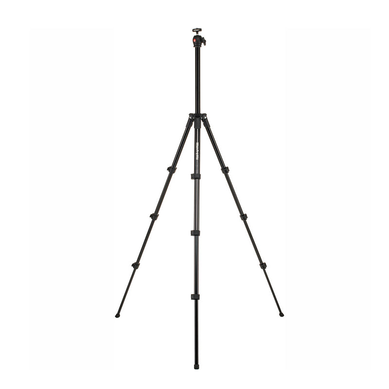 Manfrotto MKCOMPACTLT-BK Aluminum Compact Light 4-Section Tripod Kit with 1.9kg Load Capacity Ball Head (Black)