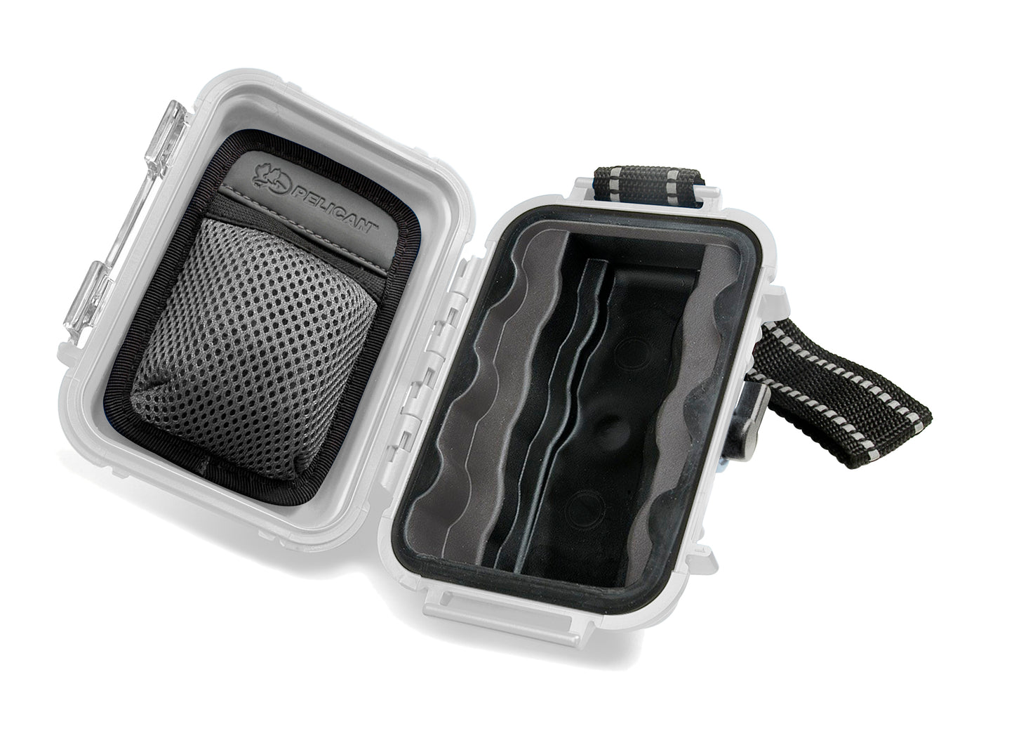 Pelican i1010 Waterproof Case Crushproof Hard Casing with Rubber Liner, Lid Organizer, External Headphone Jack for MP3 Players Earphones (6 Colors Available)