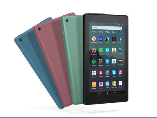 Amazon Fire 7 Tablet 7" display, 16GB or 32GB - 9th Generation Black