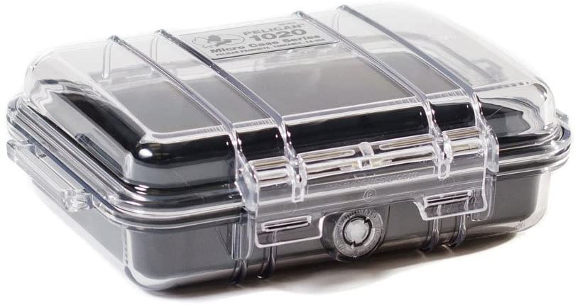Pelican Micro Water-Resistant Crush and Dust Proof Case (Clear Black, Clear Blue, Clear Yellow, Clear Red) | 1020