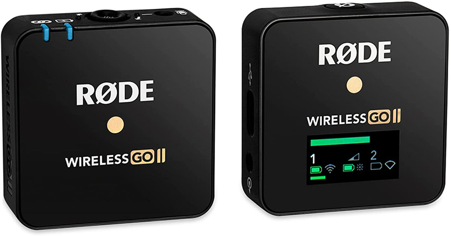 RODE Wireless GO II Single Compact Digital Wireless Microphone System/Recorder with USB Cable for Android Kit (2.4 GHz, Black)