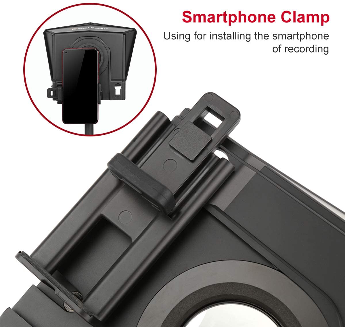 Desview / Bestview T2 8" Universal Teleprompter with Horizontal / Vertical Shooting, Bluetooth Remote Control and Mobile App Support for Smartphone, Tablet, DSLR Camera Portable for Youtube Interview Studio