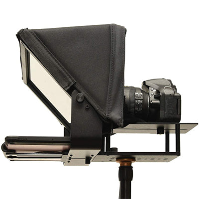 Glide Gear TMP100 10.5" Adjustable Tablet Teleprompter with 70/30 Beam Splitter, Standard 1/4" 20 Camera Screw Mount, 10ft Reading Range for iPad and Smartphone and DSLR