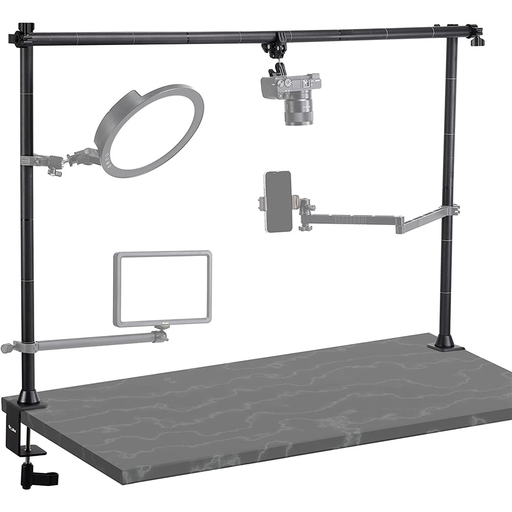 Vijim by Ulanzi LS15 Multifunction Photo Studio Desktop Stand Frame with Full Aluminum Support Beams and Heavy Clamps for Photography and Streaming | 2657