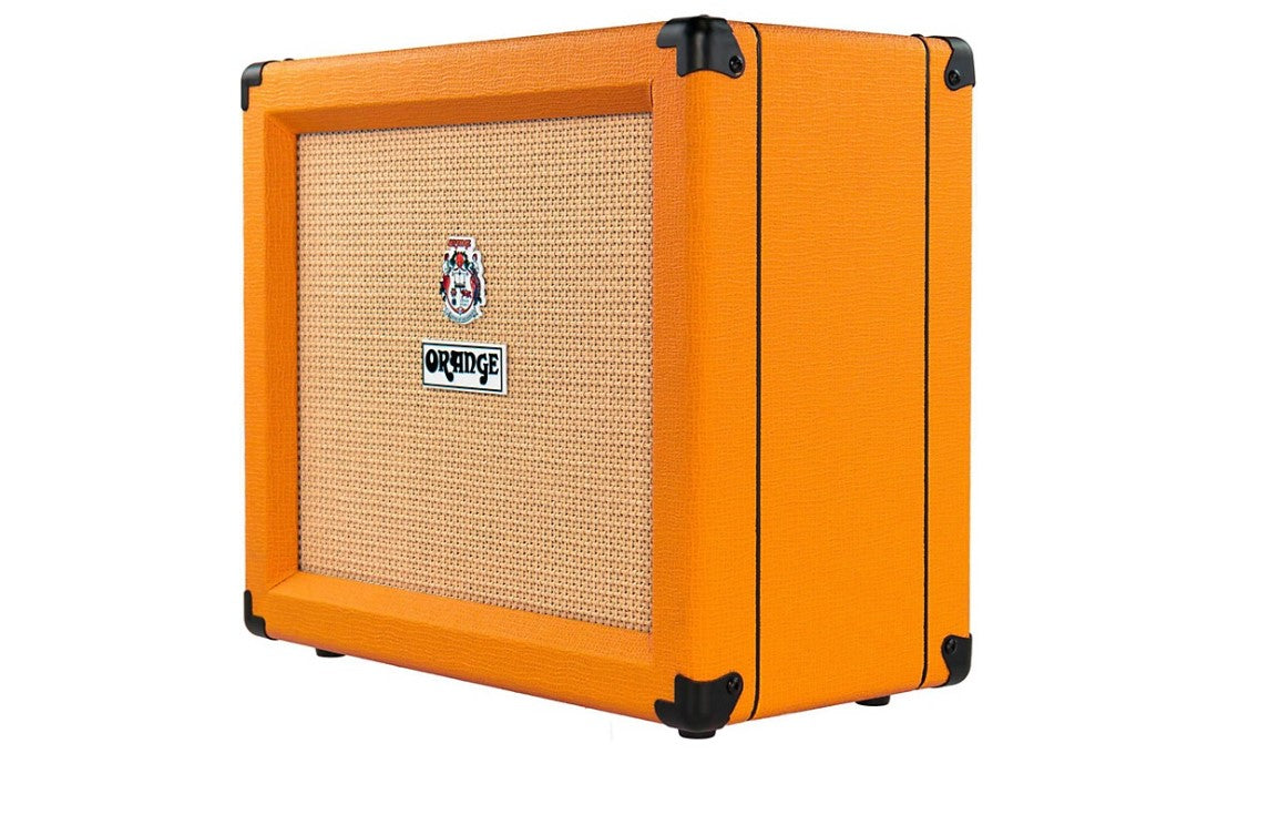 Orange Amps Crush 35RT Watt Guitar Combo Amplifier with 4- Stage Preamp, Active 3 Band EQ and CabSim-loaded Headphone Output for Electric Guitars (Orange, Black)