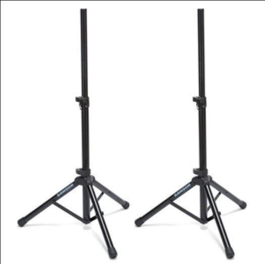Samson SP50P Heavy Duty Speaker Stand Set (Pair) with Adjustable Height up to 5' Feet Telescoping with Locking Latch for Indoor and Outdoor Events and Concerts