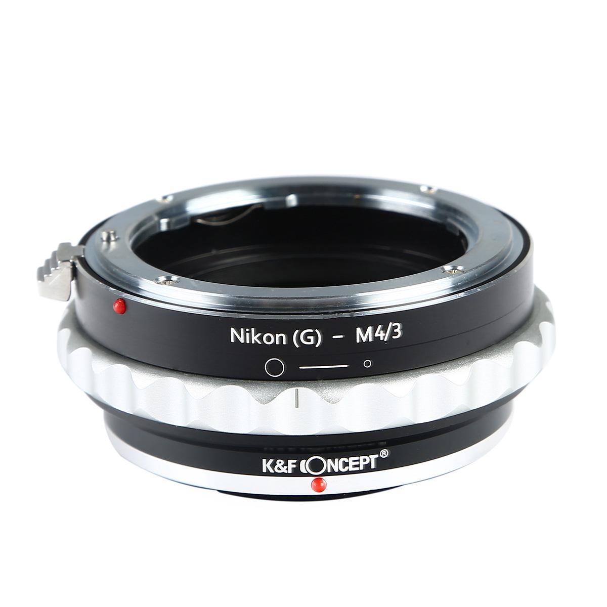 K&F Concept NIK(G)-M4/3 High Precision Lens Adapter Mount for Nikon G Mount Lens to M43 Micro Four Thirds M43 Mount Body Mirrorless Camera