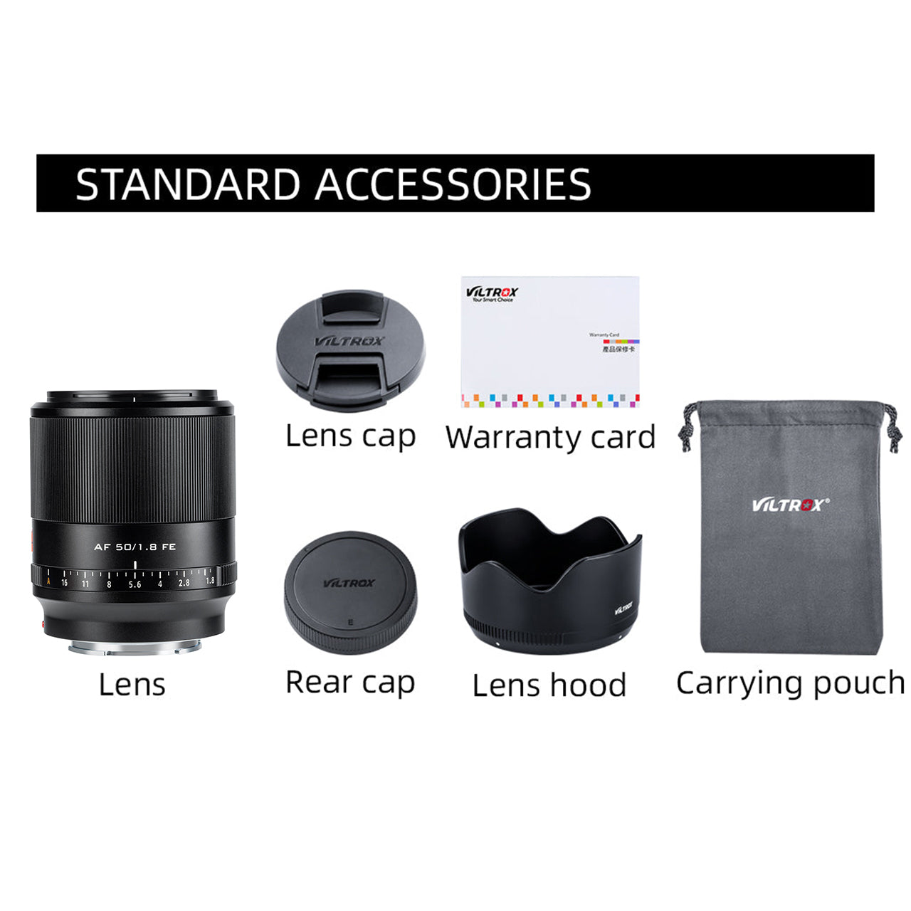 Viltrox 50mm f/1.8 FE Autofocus AF Prime Lens Full Frame for Sony E-Mount Mirrorless Cameras