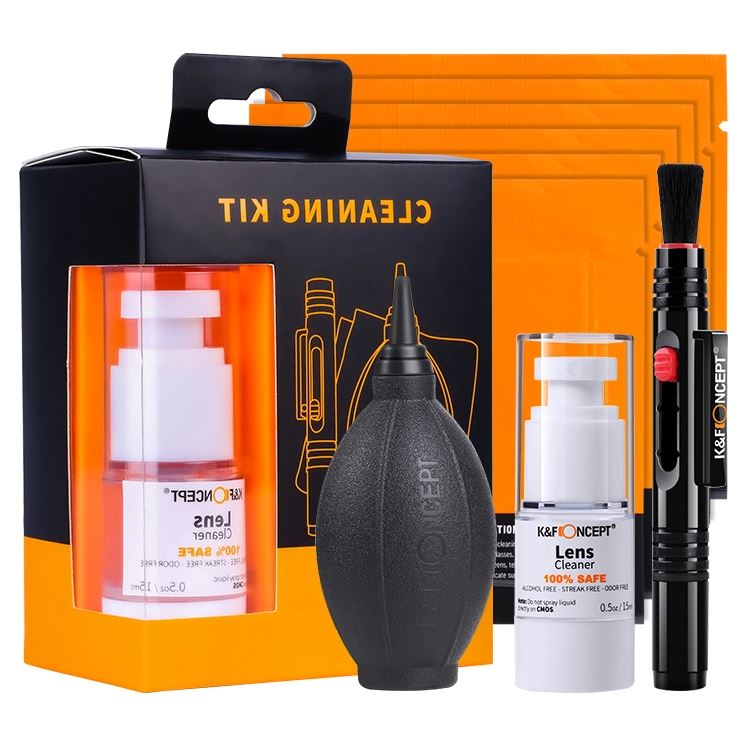 K&F Concept 4 in1 Cleaning Kit (Cleaning Pen, Air Blower, 6pcs Vacuum Cleaning Cloth, Cleaning Liquid)