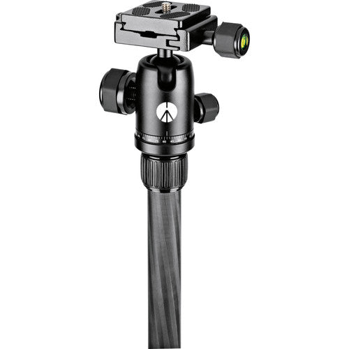 Manfrotto MKELES5CF-BH Element Carbon Fiber Aluminum Small Traveler Tripod for Photography, Vlogging (Black)