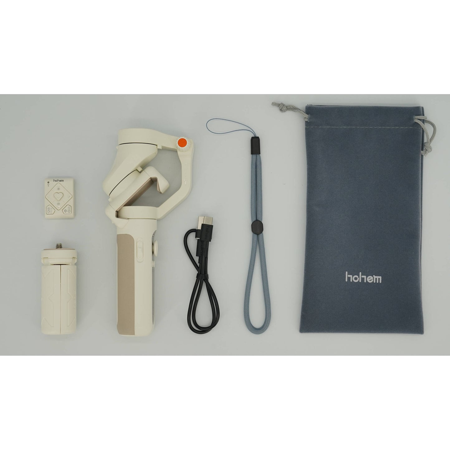 Hohem iSteady X2 3-Axis Smartphone Gimbal Stabilizer 10h Runtime with Wireless Remote Face and Object Tracking (White)