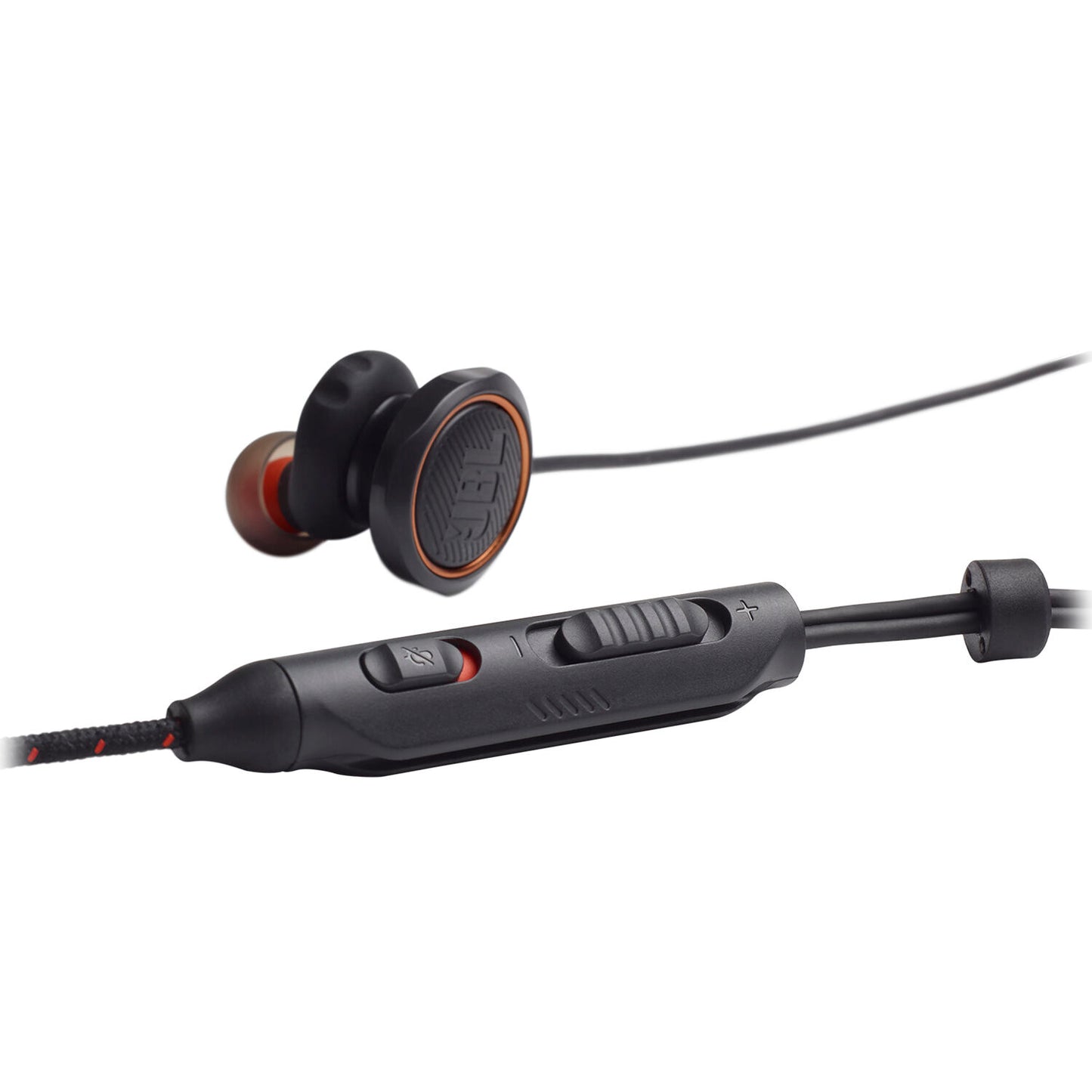 JBL Quantum 50 Wired In-Ear Gaming Headphones with Volume Slider and In-line Mic for Gaming Livestream