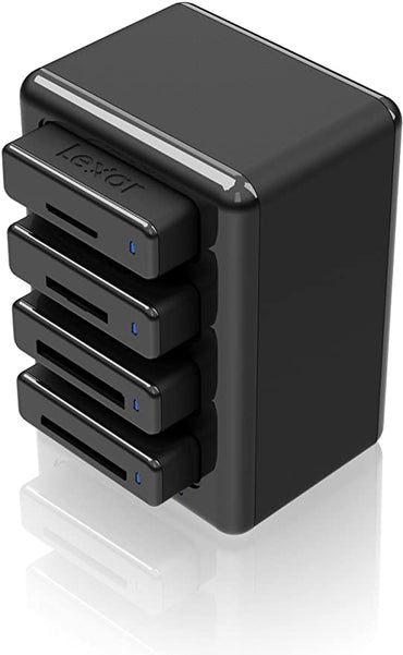Lexar LRWHR2RBNA Professional Workflow HR2 4-Bay Thunderbolt 2 or USB 3.0 Hub