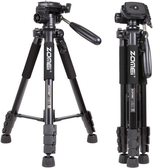 Zomei Q111 Professional Aluminum Lightweight Compact Travel Portable Camera Tripod 55-inch