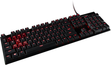 HyperX Alloy FPS Mechanical Gaming Keyboard with Red LED Backlit Keys and Built-In USB Charge Port