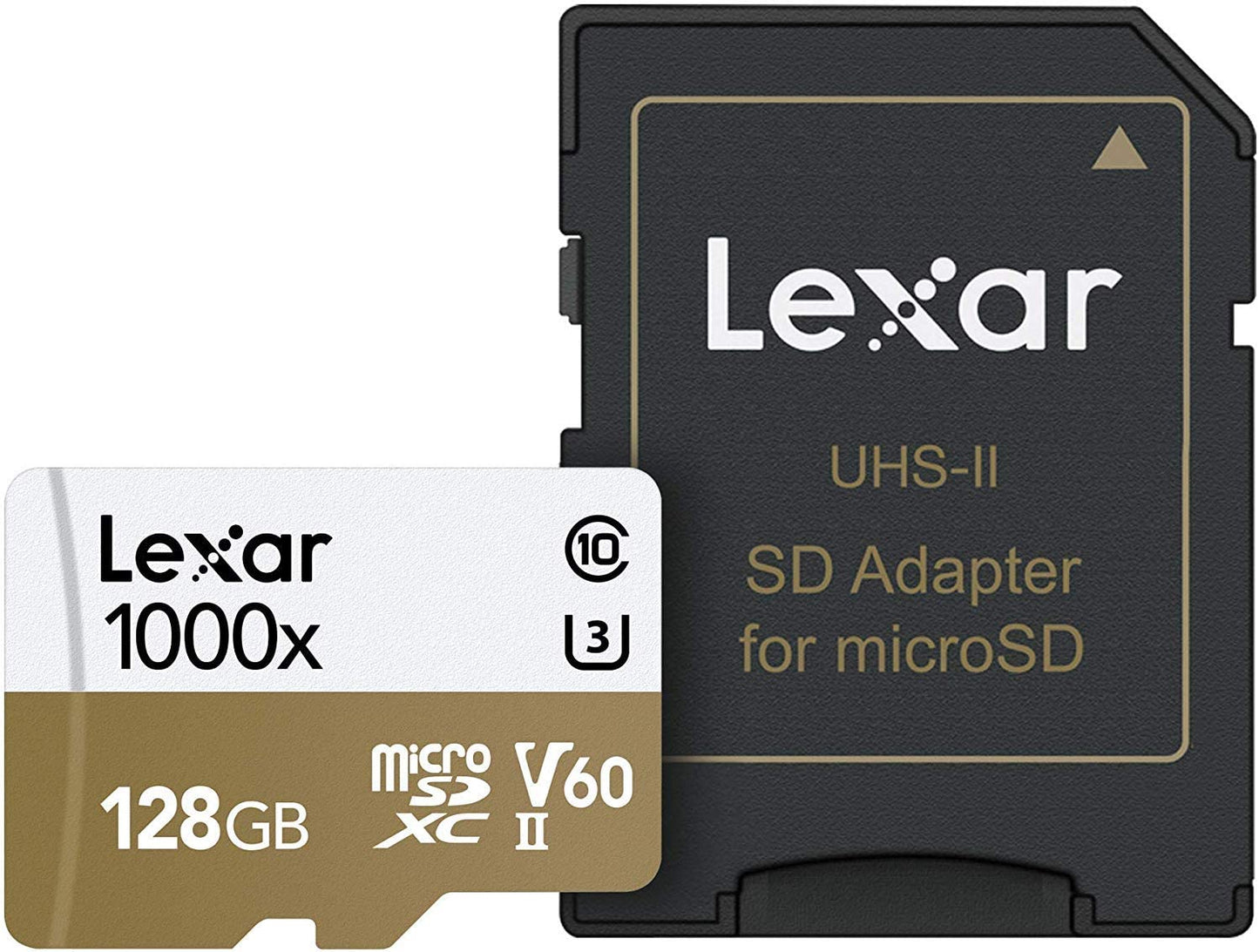 Lexar Professional 1000x 128GB microSDXC UHS II Card with SD UHS-II adapter LSDMI128CB1000A