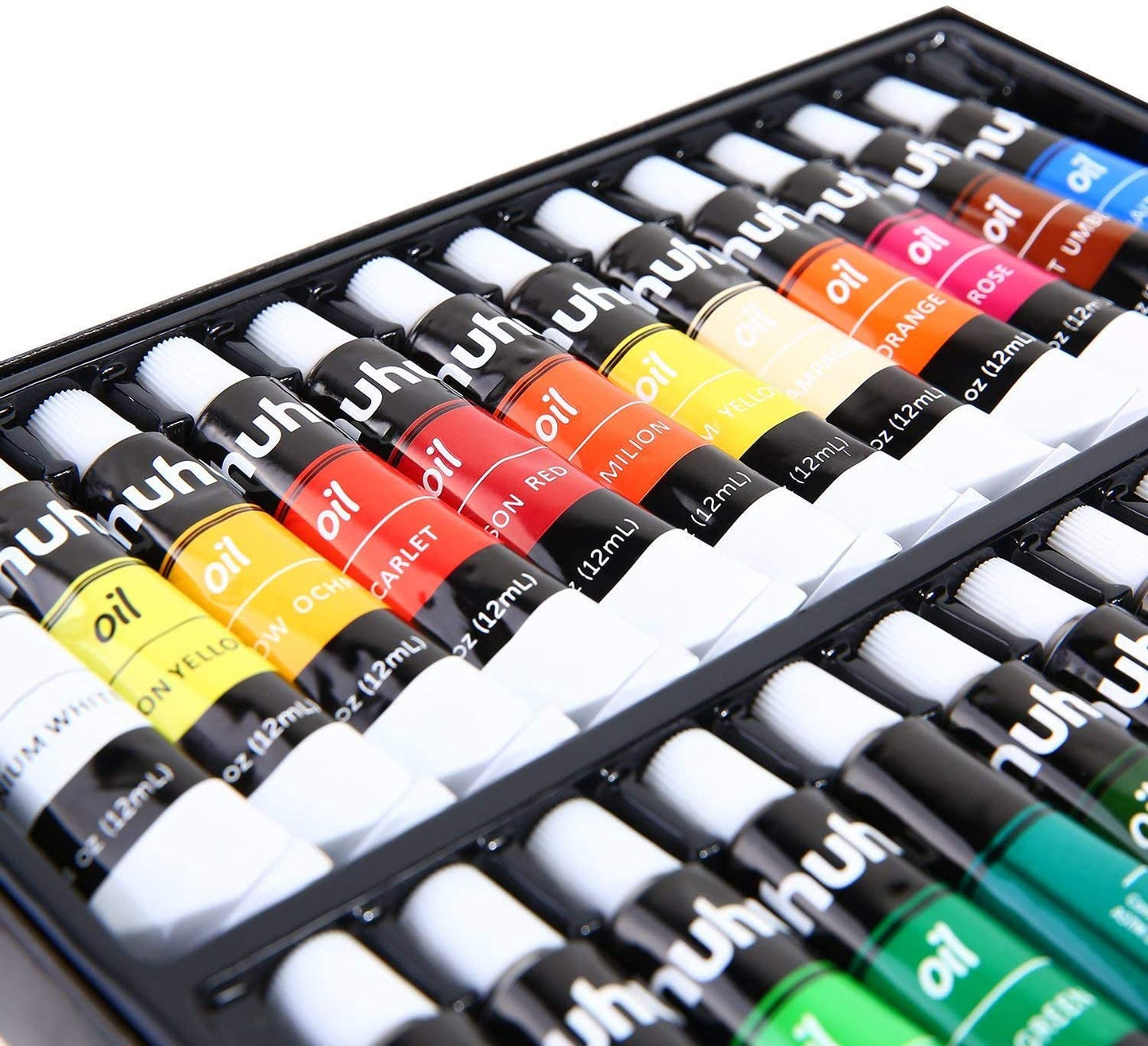 Ohuhu Art Paints 24-Pc Non Toxic 12ml Oil-Based Paint Set Y30-80700-04