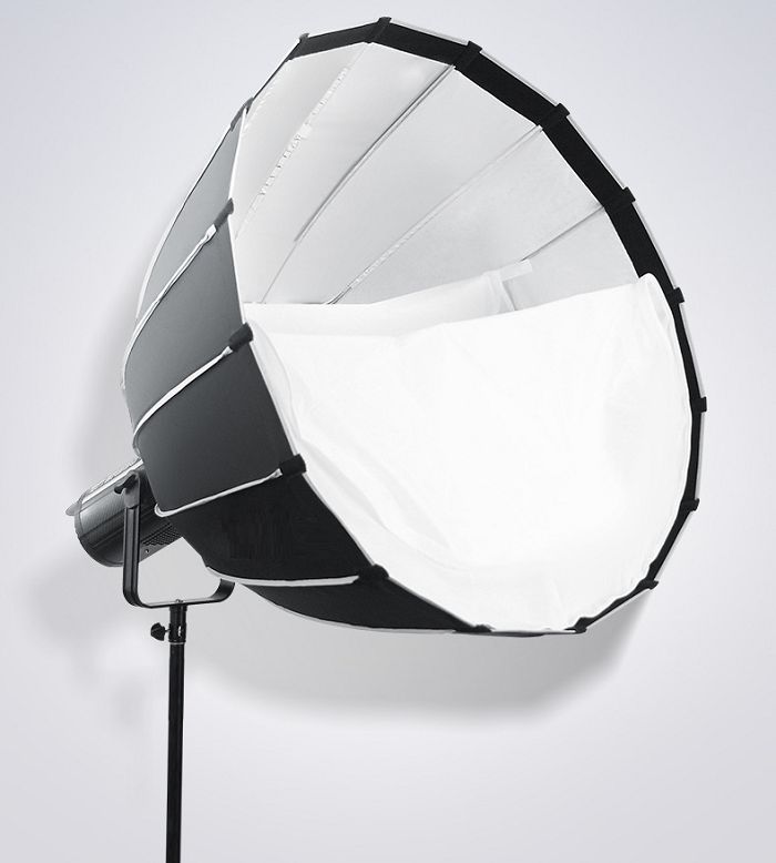 Triopo 47.2 inches / 120cm Parabolic Hexa Decagon Umbrella Soft Box for Outdoor Travel Photography, Location Shoots, Studio Equipment (KP2 120 GRID)