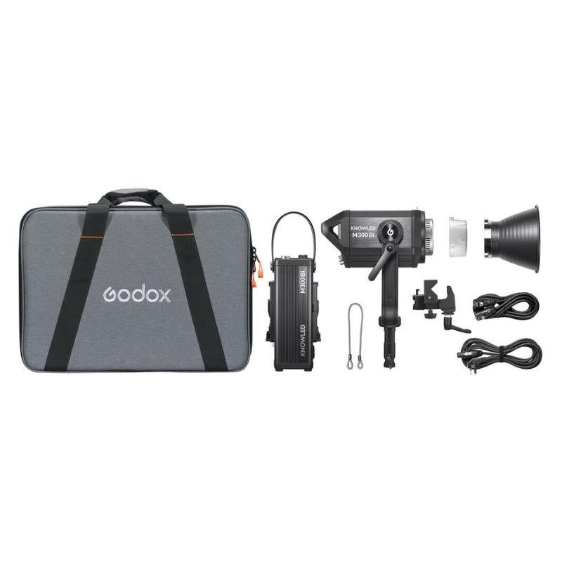 Godox 300W Bi-Color / Daylight Knowled LED Studio Light with Effects, 2800-6500K / 5600K Color Temperature, 3-Way Control Method and Bowens Mount | M300BI, M300D
