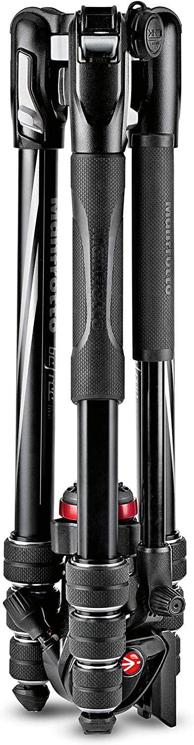 Manfrotto MVKBFRT-LIVE BeFree Live Aluminium Tripod Twist Leg Locks Video Head for Travelling, Vlogging, Photography