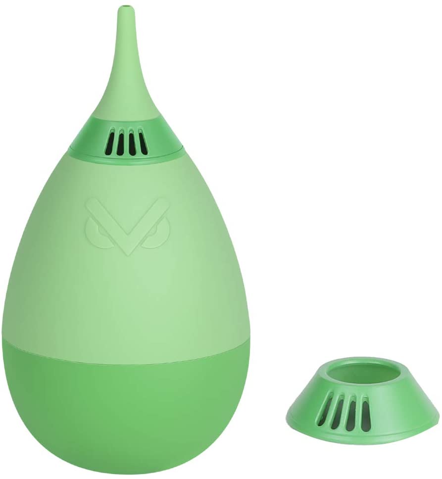 VSGO V-B014E Filter Air Blaster with Filter Tumbler Design Lens Cleaning Blower Compressed Air for Nikon Sony Canon Digital Camera Lens & Sensor Cleaning (Apple Green)