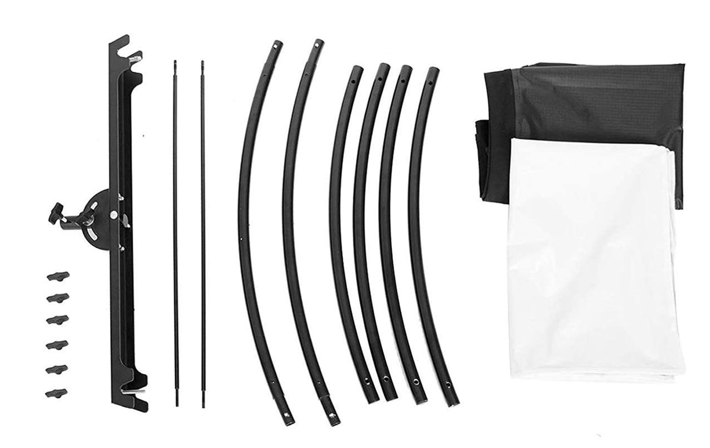 Pxel RFU18X6 U-Shape Curved Light Reflector Adjustable Lighting Diffuser Kit for Photography Photo Portrait Studio Lighting