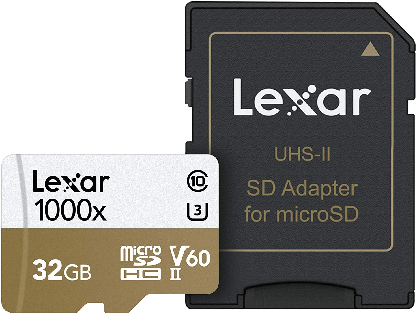 Lexar Professional 32GB 1000x MicroSDHC UHS-II Memory Card with SDCard Adapter LSDMI32GCB1000A