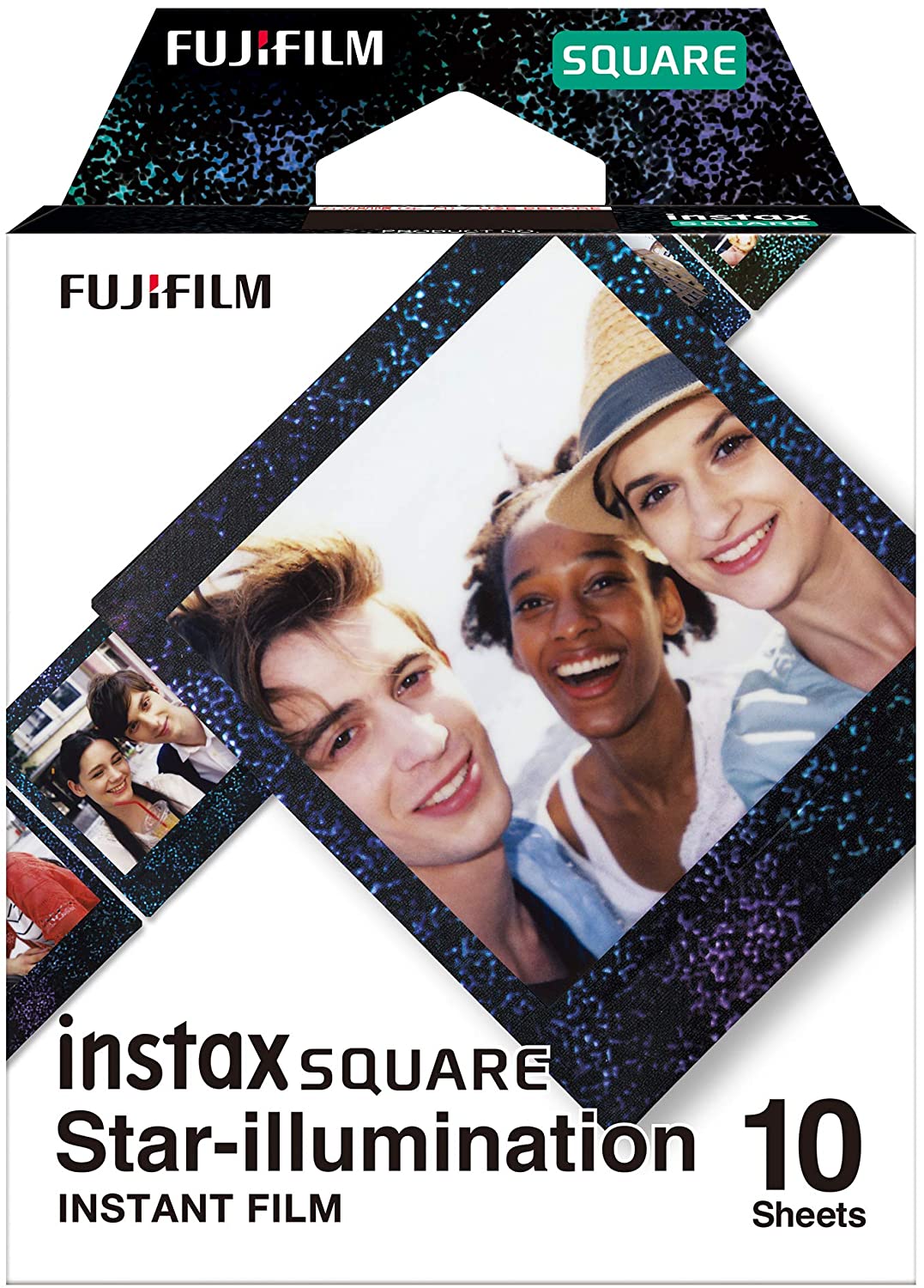 Fujifilm Instax Square Black Frame Film 10 Sheets. Instant Film