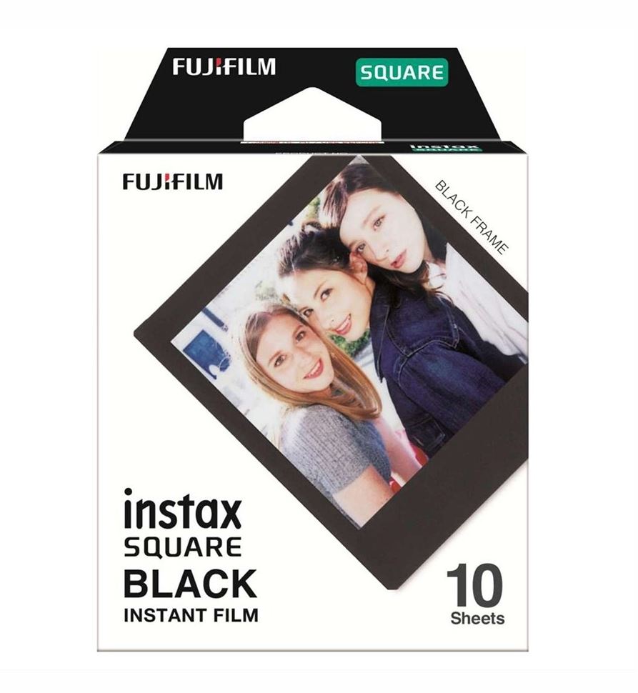 Fujifilm Instax Square Black Frame 10 Sheets Film for Fujifilm instax Square Cameras