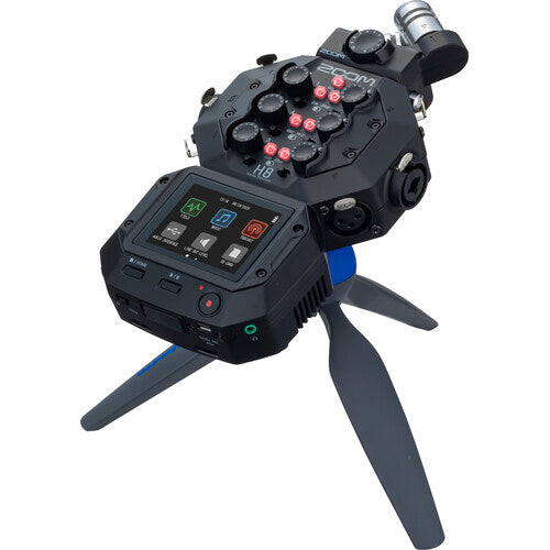 Zoom H8 12-Track Portable Recorder, Stereo Microphones, 6 Inputs, Touchscreen Interface, USB Audio Interface, Battery Powered, for Stereo/Multitrack Audio for Video, Podcasting, and Music