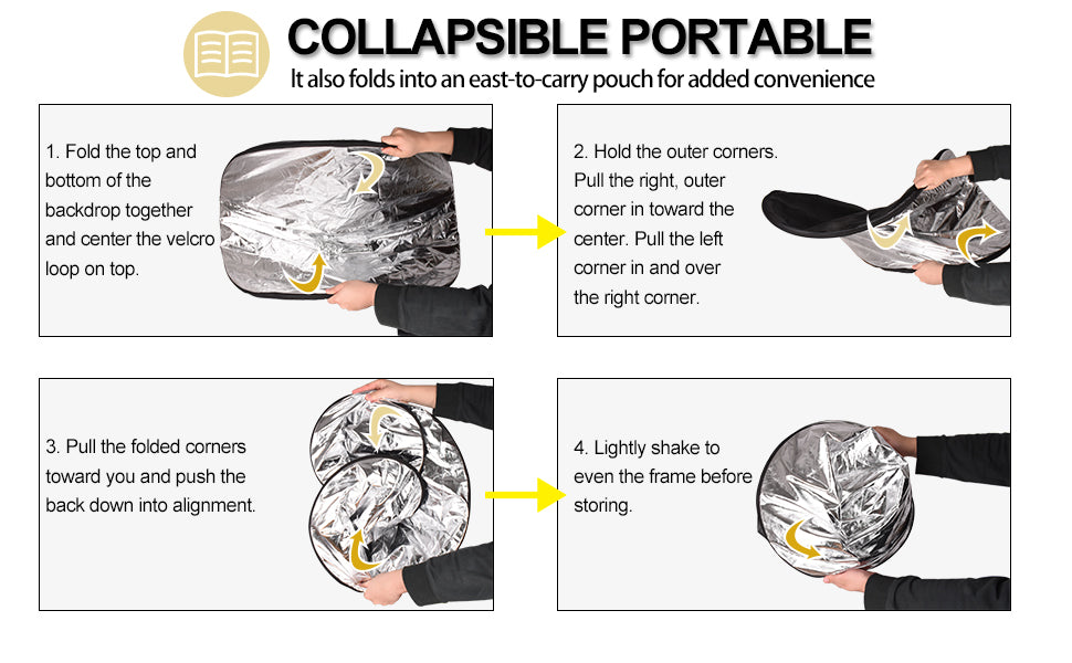 Godox RFT-05-6090 Collapsible 5 in 1 60CM X 90CM Reflector Disc for Photography, Video Shoots