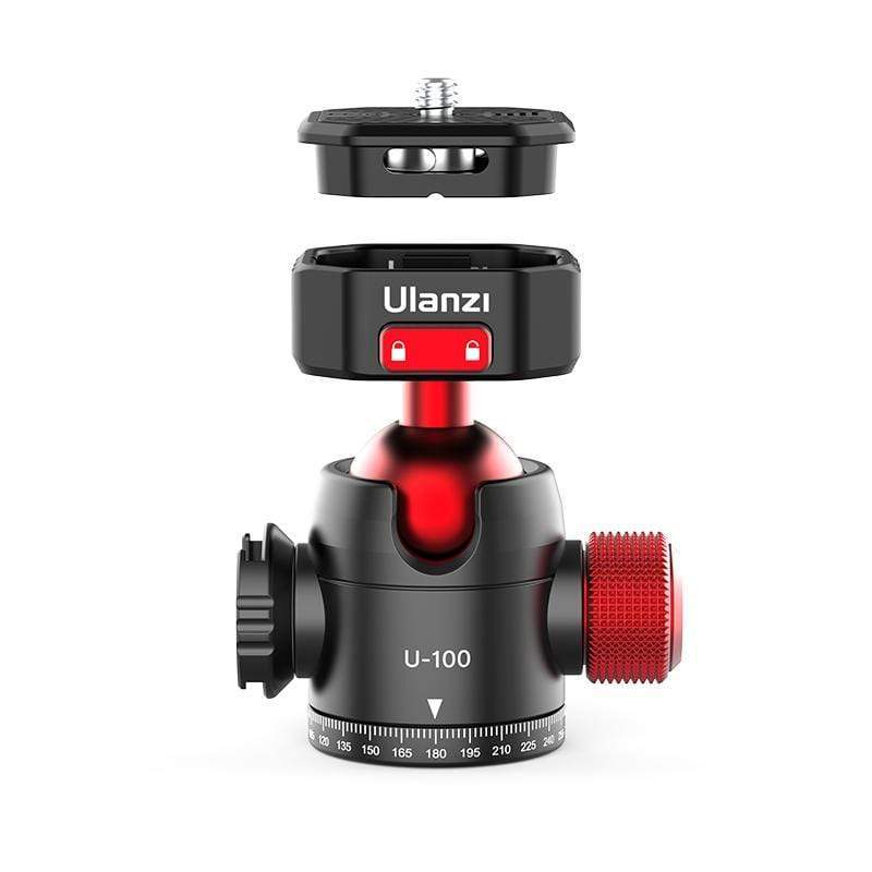 ULANZI 2305 U-100 U100 Claw Quick Release Pan Ballhead for Vlogging Microphone Mount Solution