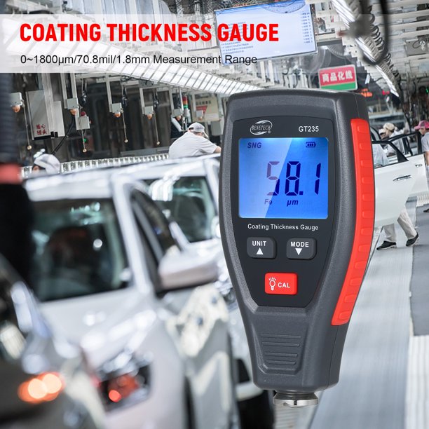Benetech GT235 LCD Coating Thickness Car Paint Depth Gauge Meter for Car Automobile