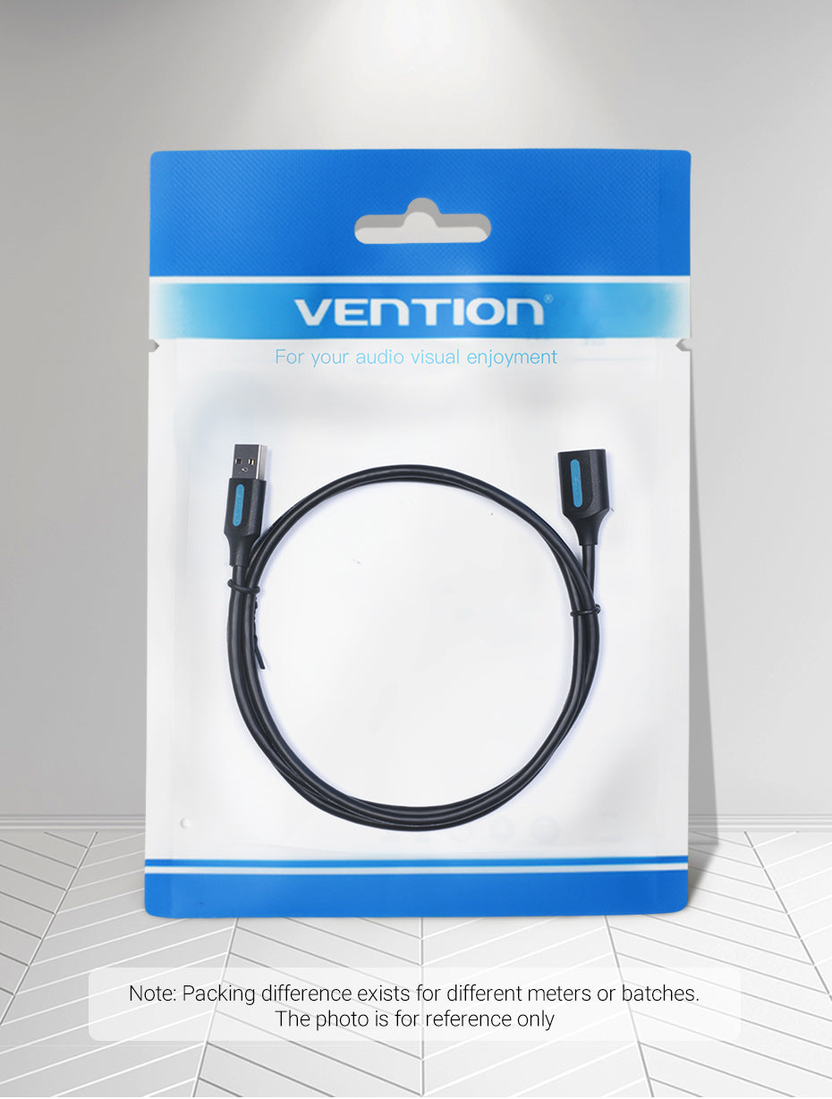 Vention USB 3.0 meterlength Extension Cable (A Male to A Female) Extender Data Cord PVC Type 5Gbps Nickel Plated (CBH) (0.5M)
