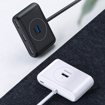 UGREEN 4-in-1 USB 3.0 Port Hub 5Gbps Data Transfer Adapter for PC, Laptop, External Hard Drive, Flash Drives, Keyboard - 0.5 Meter | 20290