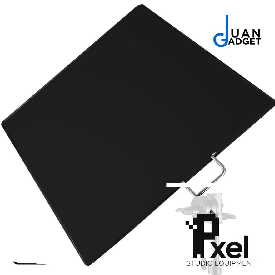 Pxel RF-7590 4-in-1 Metal Flag Panel Set Reflector with Soft White, Black, Silver and Gold Cover Cloth Scrim flag for Photo Video Studio Photography