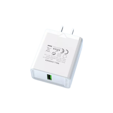 Vention 12W / 18W USB Single Port Fast Charge Wall Charger for Phone Tablet and Other Devices (US Plug) (Black, White) | FAA, FAB