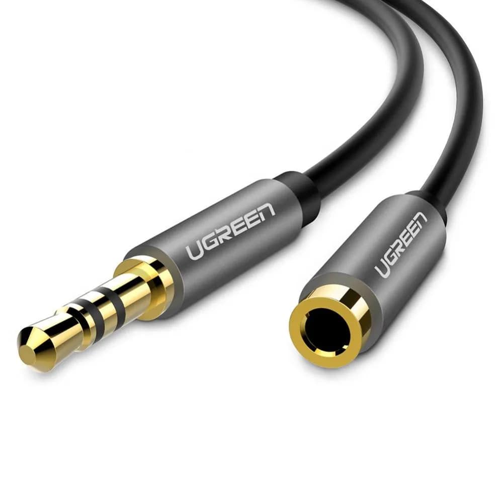 UGREEN 3.5mm AUX Male to Female Gold-Plated Aluminum Extension Cable with HiFi Stereo Audio for Laptop, PC, Smartphone (5M)
