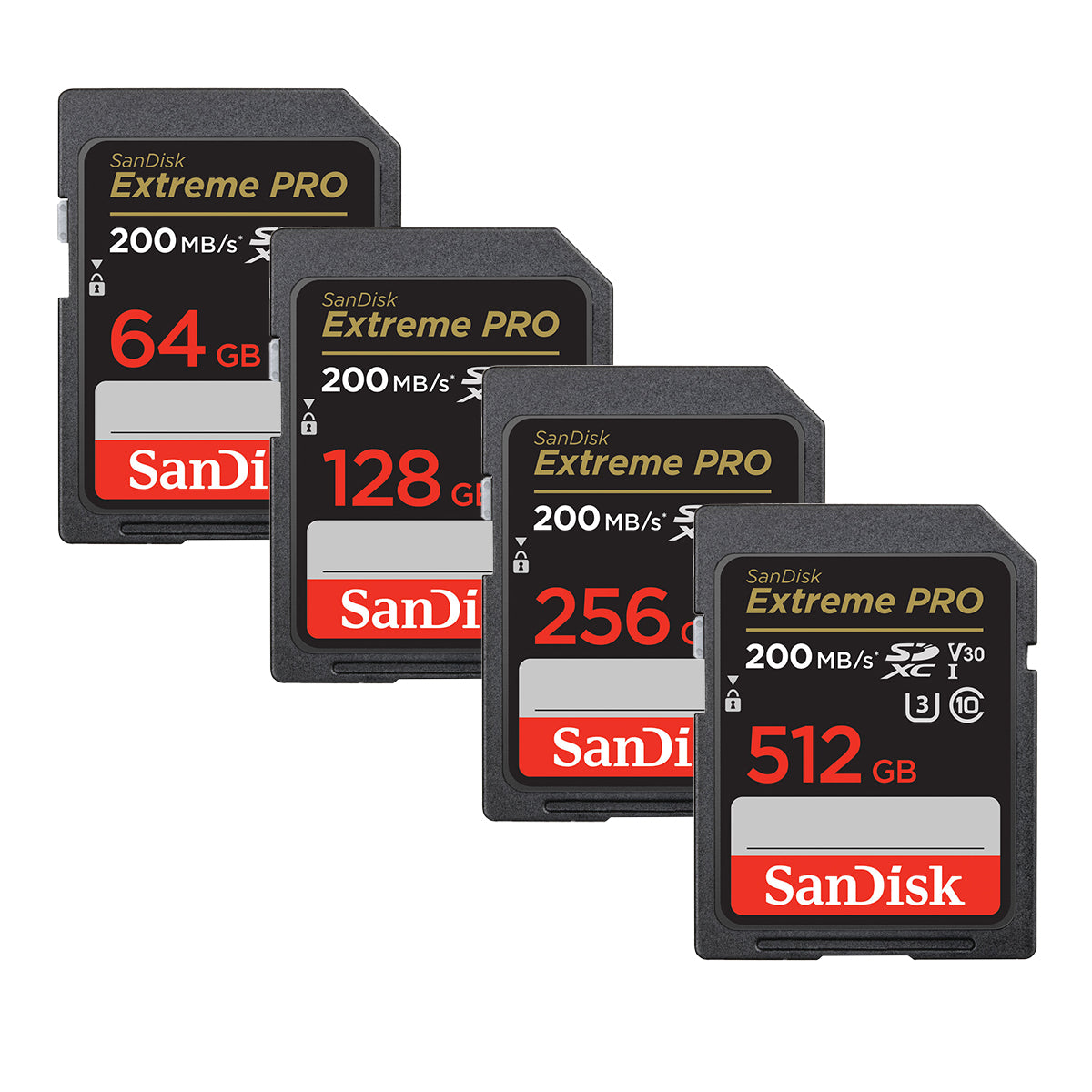 SanDisk Extreme Pro UHS-I U3 SDXC 128GB 超高速170MB s V30 4K Ultra HD対応 SDSDXXY-128G-GN4IN 海外向けパッケージ品 翌日配達・ネコポス送料無料