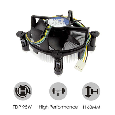 Alseye AS-GH1156- i7 90mm Hydraulic Bearing Heatsink CPU Cooler for LGA 1155 i3/i5/i7 LGs