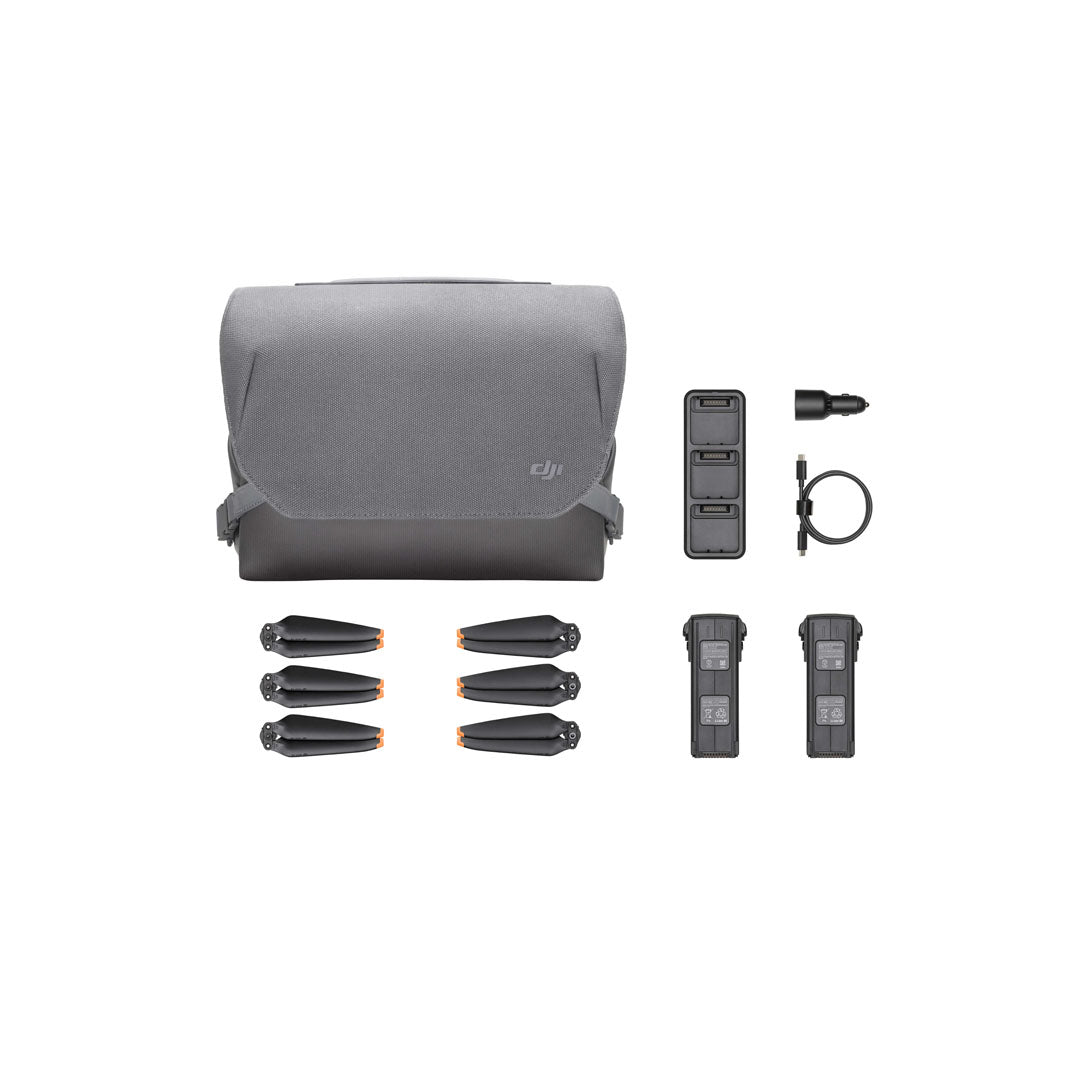 DJI Mavic 3 Fly More Kit with Shoulder Bag, Intelligent Flight Li-ion Batteries, 100W Portable Charging Hub, Car Charger and Low Noise Propellers