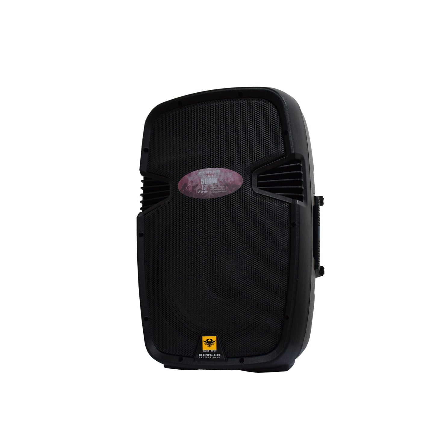 KEVLER EON-12 12" 500W 2-Way Bass Reflex Full Range Passive Loud Speaker with Multiple Handles, Bottom Pole Mount, Multi Angle Enclosure and Easy Daisy-Chain Loop Connection