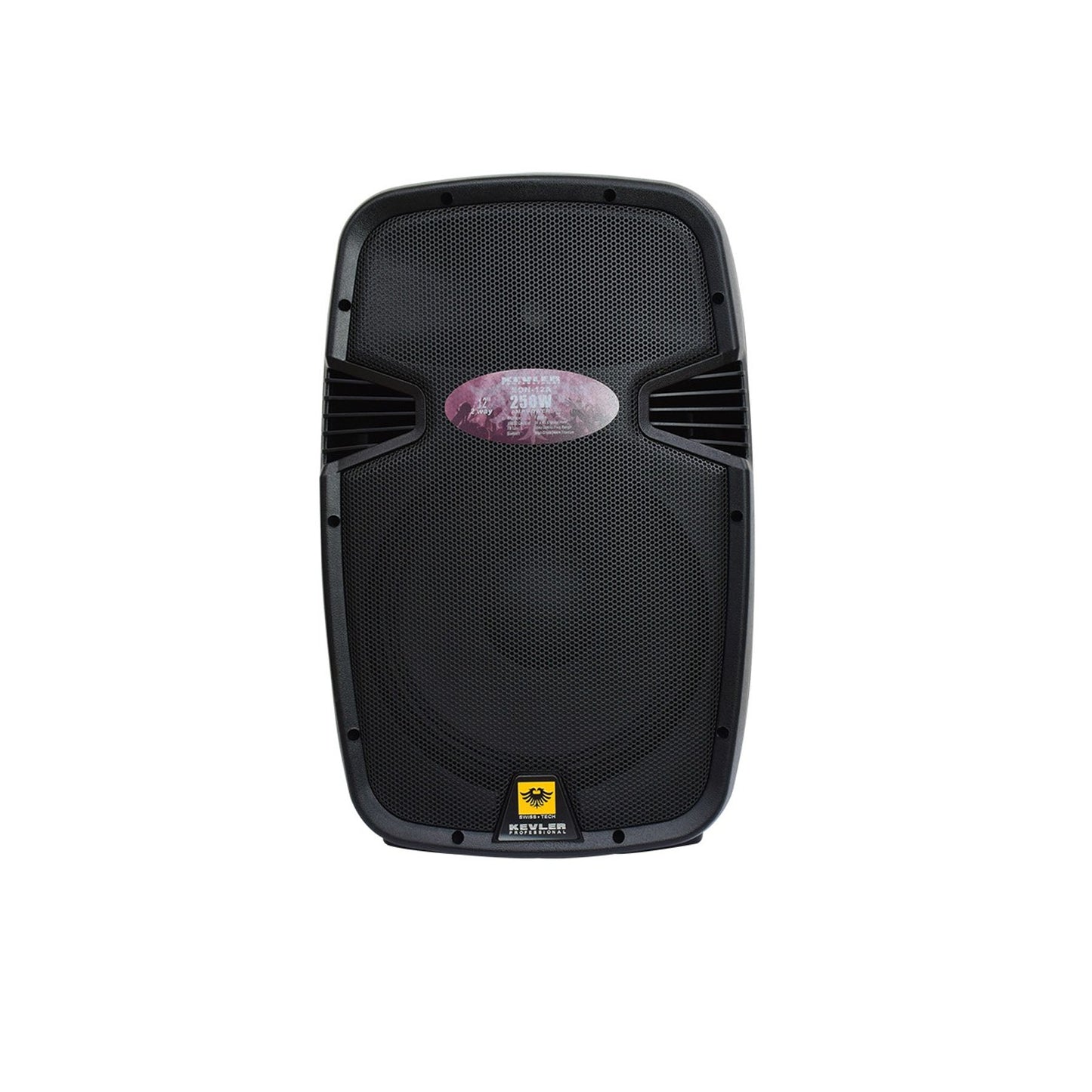 KEVLER EON-12A 12" 500W 2-way Full Range Active Loud Speaker with LCD Display and Class D Amplifier, Built-In USB Port / FM / Bluetooth Function, XLR Line / 2 Mic / RCA I/O and Speaker Out