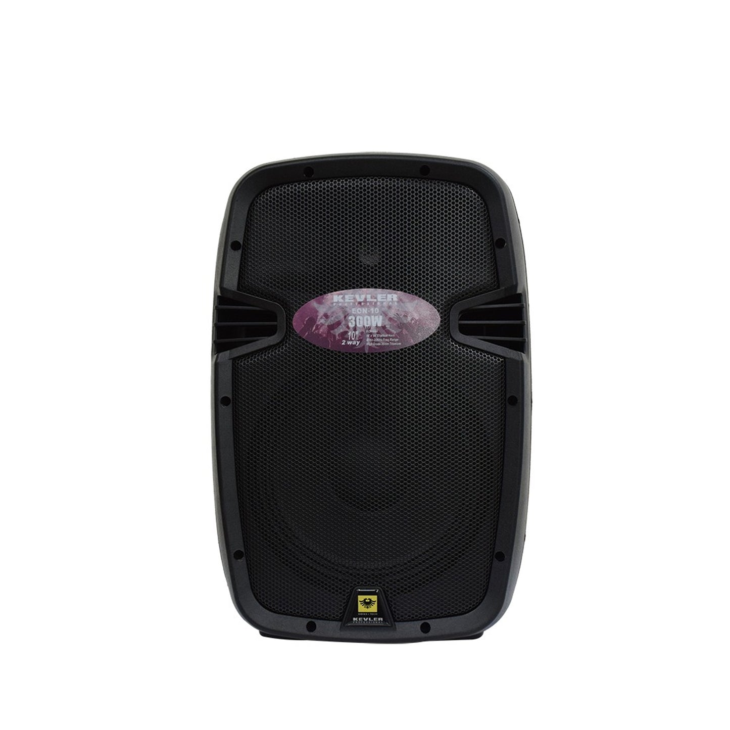 KEVLER EON-10 10" 300W 2-Way Bass Reflex Full Range Passive Loud Speaker with Multiple Handles, Bottom Pole Mount, Multi Angle Enclosure and Easy Daisy-Chain Loop Connection