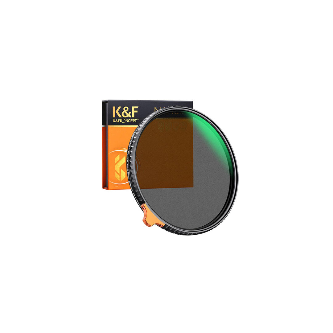 K&F Concept 77mm Black Mist Series 1/4 Neutral Density ND2 to ND32 Diffusion Variable ND Lens Filter for DSLR and Mirrorless Cameras