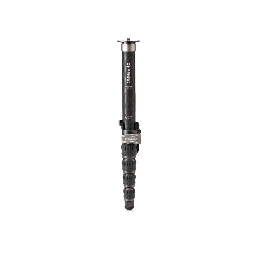 Benro MSD46C SupaDupa 6-Section Carbon Fiber Monopod with 72" Maximum Height, 40Kg Load Capacity and Hybrid Flip Lock for Smartphones and Cameras