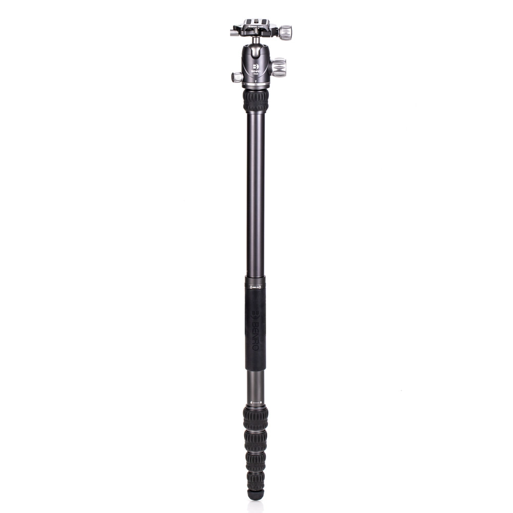 Benro BAT Aluminum Travel Tripod 5-Section Stand with Ball Head Dual Panning Reverse Folding Convertible to Monopod for Professional Photo and Video Production | FBAT05AVX20, FBAT15AVX20