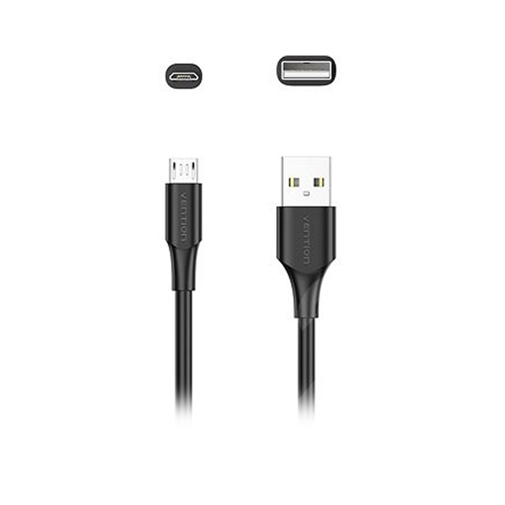 Vention USB 2.0 Male to Micro-USB Male 2A Quick Charging and Data Transfer Cable for Smartphones (Black) (3M) | CTIB