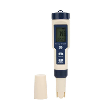 Noyafa Digital 5-in-1 Multi Meter Water Quality Tester PH/EC/TDS/Salinity/Temperature Measuring Conductivity Salinity | NF-EZ9909S | JG Superstore
